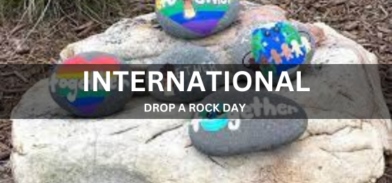 INTERNATIONAL DROP A ROCK DAY [इंटरनेशनल ड्रॉप ए रॉक डे]